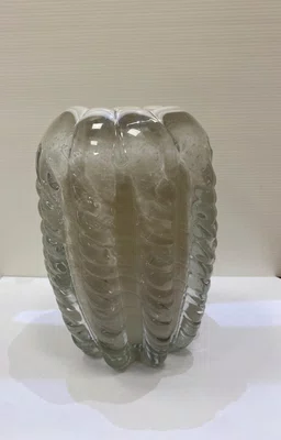 Vaso em Vidro Murano Bege - Lucatti