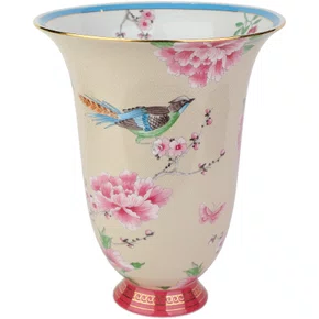 Vaso Peony Beige 30cm - Tea Delight