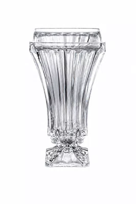 Vaso Triare com Pe em Cristal 12 X 24cm