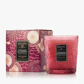 Vela Copo Vidro Classico 60h Foraged Wildberry - Voluspa