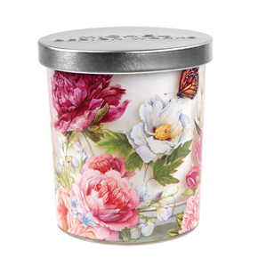 Vela em Vidro com Tampa Blush Peony Michel Design Works