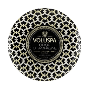 Vela Lata 3 Pavios 60h Crisp Champagne Voluspa