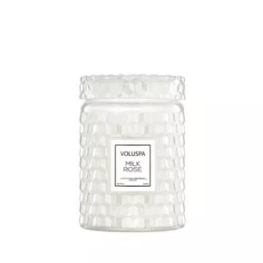 Vela Pote Vidro G 100h Tampa Vidro Milk Rose - Voluspa