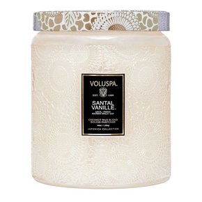 Vela Pote Vidro Luxe 140h Santal Vanille - Voluspa