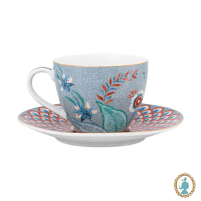 Xícara de Chá Azul Flower Festival Pip Studio