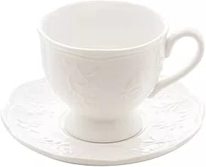 Xícara de Chá Porcelana New Bone Butterfly Flower - Lyor