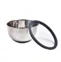 Bowl Pote Kit com 3 Inox com Tampa Vidro 1,5/3/5L - Kenya