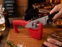 Afiador de Faca Triplo Vermelho 20.5cm- Mundial