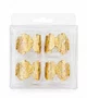 Anel Argola Guardanapo Butterfly Dourado - 04 Unidades