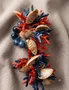 Anel Argola Guardanapo Conchas Azul Coral 2 Unidades