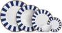 Aparelho de Jantar 30 Pçs Stripe Azul 10 Classific - Alleanza