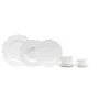 Aparelho de Jantar 42pçs Porcelana Maldivas Branco - Wolff