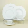 Aparelho de Jantar 42pçs Porcelana Maldivas Branco - Wolff