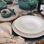 Aparelho de Jantar Plissan Relevo Porcelana 20 Peças