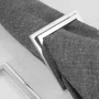 Argola de Guardanapo Inox Linea 6 Peças Riva