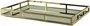 Bandeja Aço Inox Espelhada/dourado 56x35x5cm - Wolff