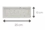 Bandeja Retangular Marmore Terrazo 25x10cm