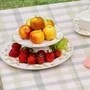 Boleira Pequena com Pé Picnic Morango 21cm - Alleanza