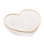 Bowl em Vidro com Borda Dourada Heart 15cm