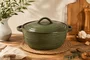 Cacorola Grande Jade em Ceramica 2,15l 27,5x13,5cm Verde Escuro - Full Fit