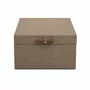 Caixa Quadrada Mdf Palha Biocolor