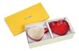 Caneca Coração com Pires 200ml Vermelho Cerise - Le Creuset