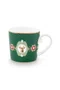 Caneca Grande Medallion Deer Verde Escuro Love Birds - Pip Studio