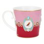 Caneca Grande Medallion Rosa/vermelho - Love Birds - Pip Studio