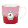 Caneca Grande Medallion Rosa/vermelho - Love Birds - Pip Studio