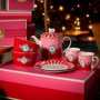 Caneca Grande Medallion Rosa/vermelho - Love Birds - Pip Studio