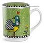 Caneca para Chá C/ Infusor 350ml Verde Cocorico - Egan Italy