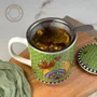Caneca para Chá C/ Infusor 350ml Verde Cocorico - Egan Italy
