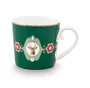 Caneca Pequena Medallion Deer Verde Escuro Love Birds - Pip Studio