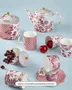 Caneca Regency Damask Flor Blue 350ml - Tea Delight