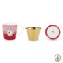 Caneca Set Tea com 3 Pecas Medallion Vermelho - Pip Studio