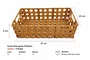 Cesta Retangular Palha Sintetica 37 X23 X 8cm