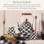 Chaleira Courtly Check Quadriculada Black - Mackenzie Childs