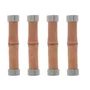 Cj 4 Descansos P/ Talheres de Bambu Prateado 8cm - Wolff
