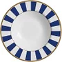 Conj. 6 Pratos Fundos Stripe Azul 10 Classific - Alleanza