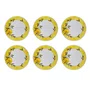 Conj.6 Pratos Rasos Reto Citron Limão Siciliano - Scalla