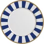 Conj. 6 Pratos Rasos Stripe Azul 10 Classific - Alleanza