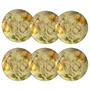 Conj. 6 Pratos Sobremesa Verde Toscana - Scalla