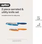 Conjunto 2 Facas Serrated - Zylizz