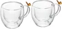 Conjunto 2 Xícaras de Chá Sun Garden 180ml Vidro Borossilicato - Wolff