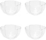 Conjunto 4 Bowls de Vidro Butterfly 11cm X 11cm X 6,5cm - Wolff