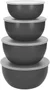Conjunto 4 Tigelas de Preparação Multiuso Cinza - Kitchenaid