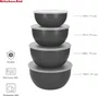 Conjunto 4 Tigelas de Preparação Multiuso Cinza - Kitchenaid