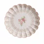 Conjunto 5 Pratos Raso Relevado Rosas Vo Dulce - Scalla