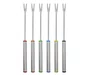 Conjunto 6 Garfos Para Fondue Inox - Detalhes Coloridos - Mimo Style