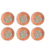Conjunto 6 Pratos Raso Coral Mate Corali - Scalla